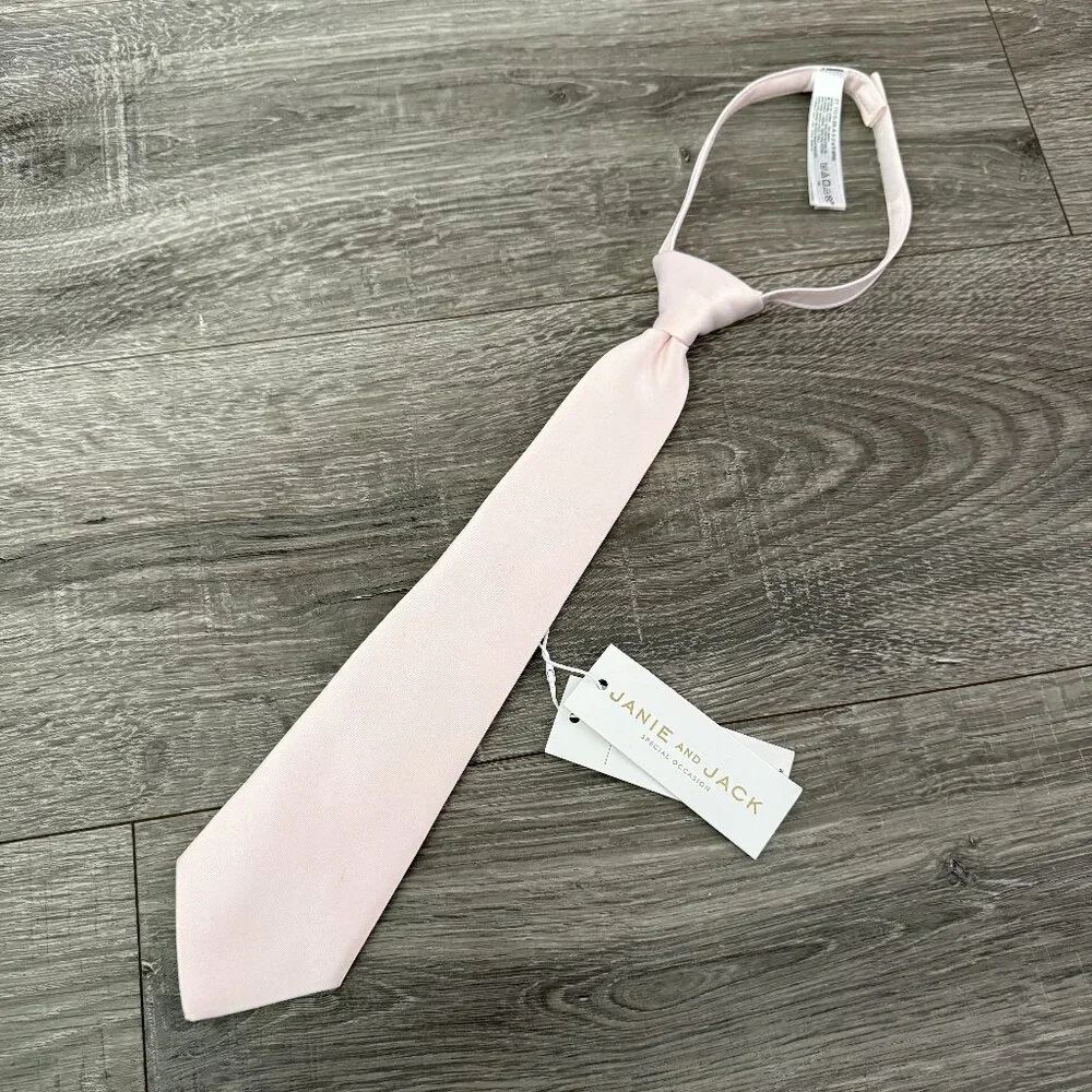 NWT Janie and Jack Special Occasion Pink Tie Little Boy Size 2 to 5